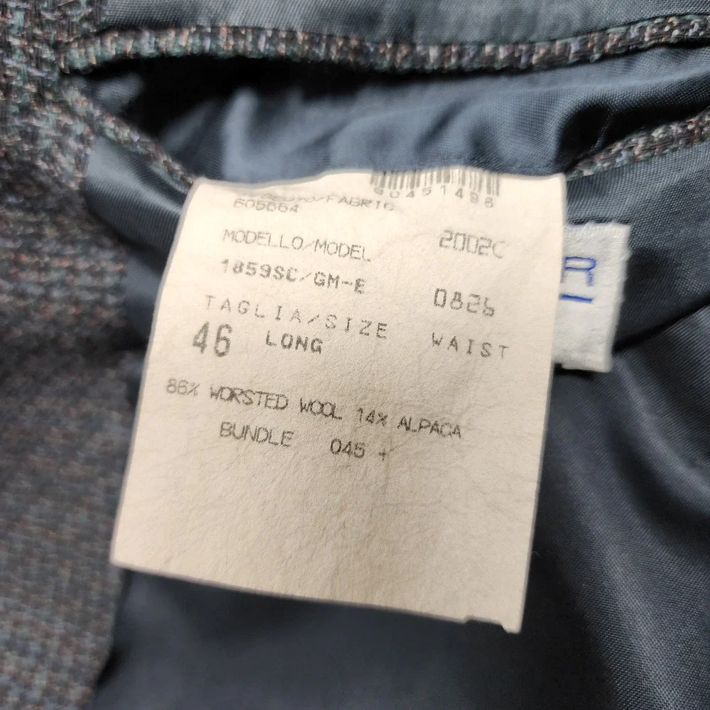 Givenchy Monsieur Men's Tweed Sport Coat Size 46 Long Wool & Alpaca Wool